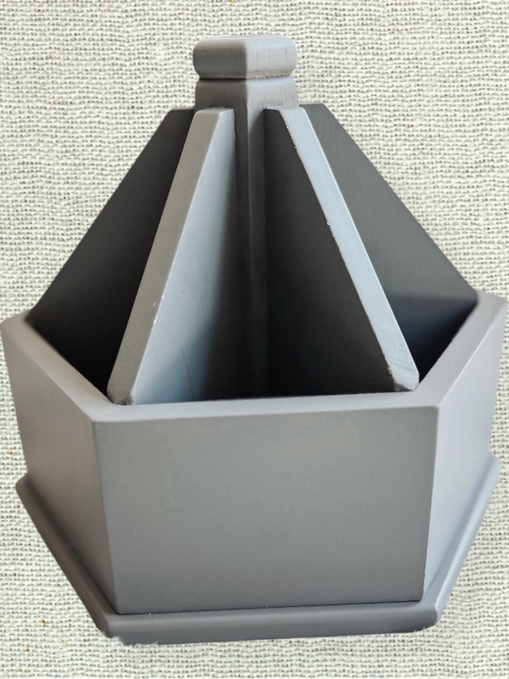 Rotating Desk Organizer Pen Holder 6 Compartments